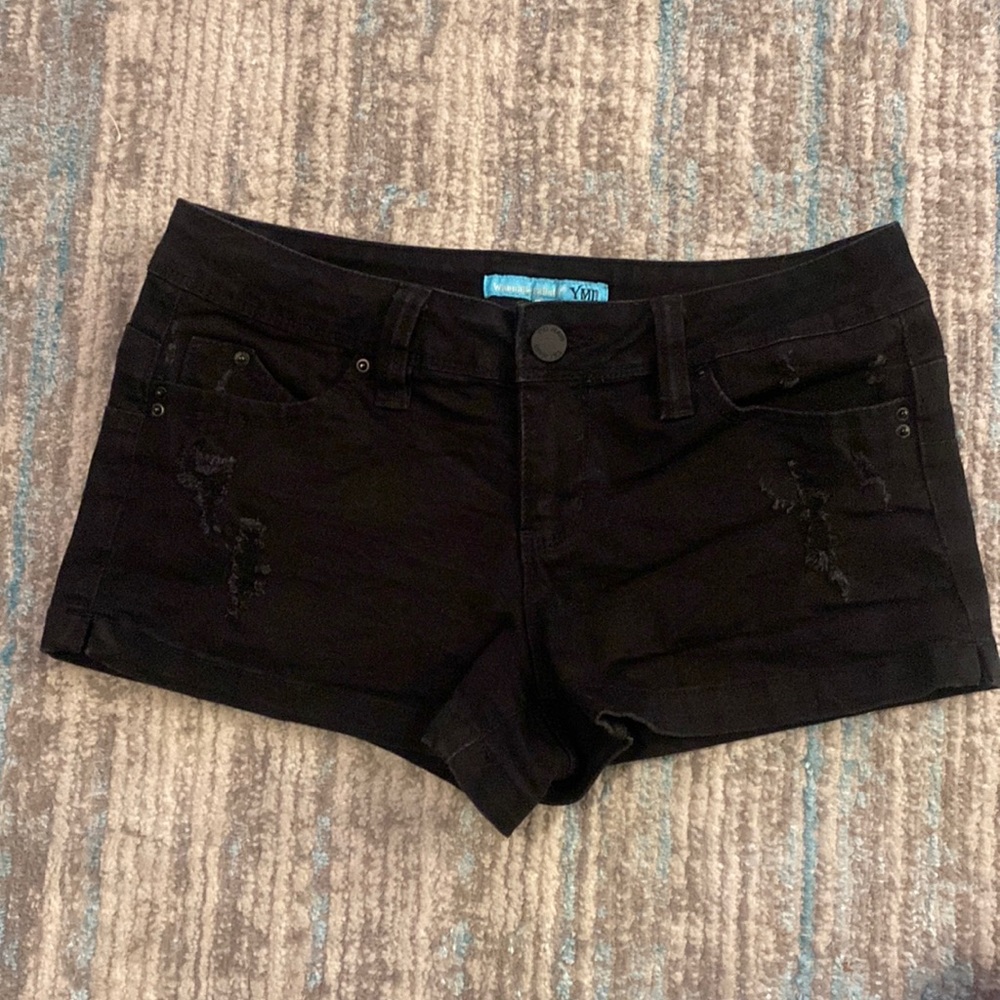 YMI Wannabettabutt Distressed Shorts